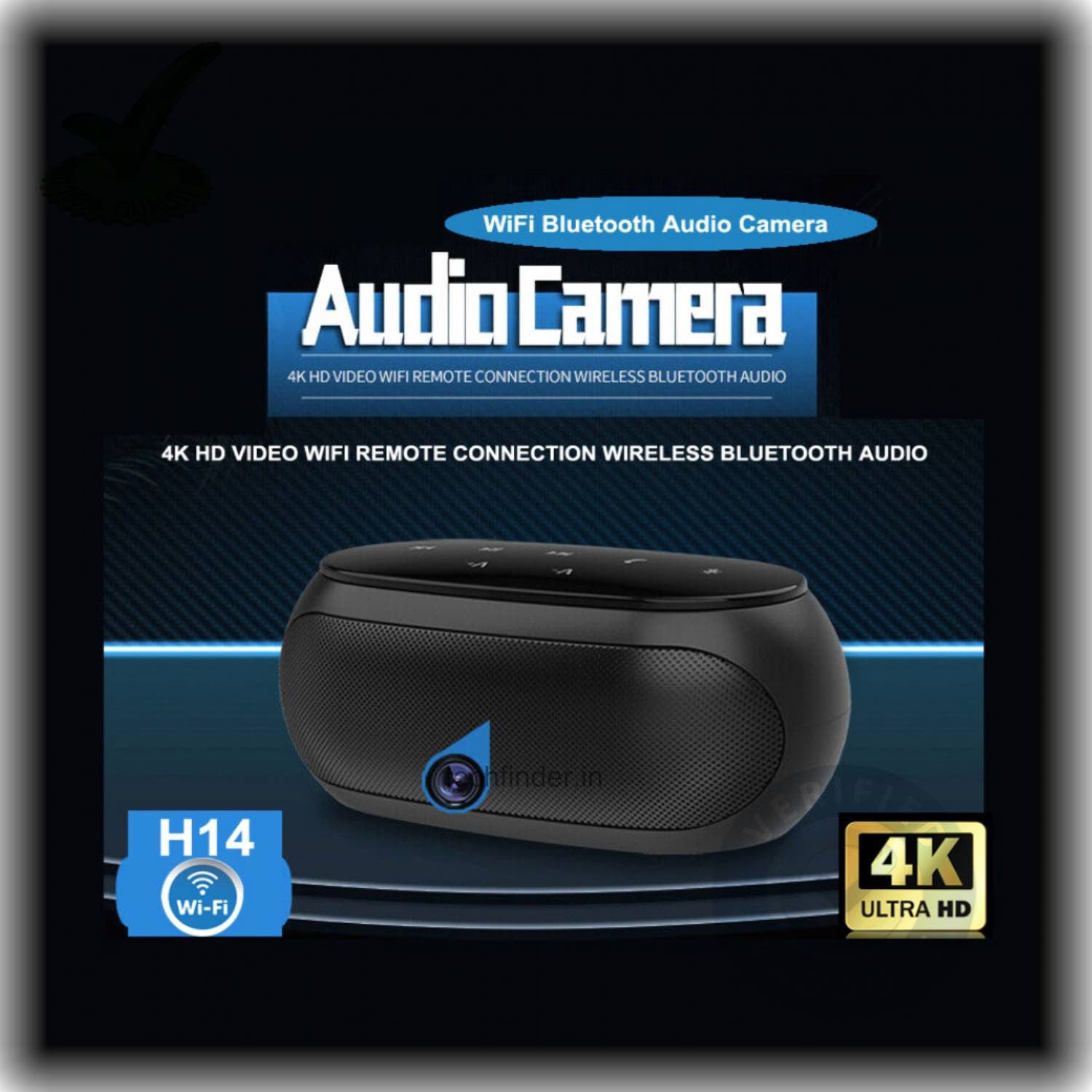4k WiFi Spy Hidden Camera with Recorder in Bluetooth Speaker 4k WiFi Spy Hidden Camera with Recorder in Bluetooth Speaker